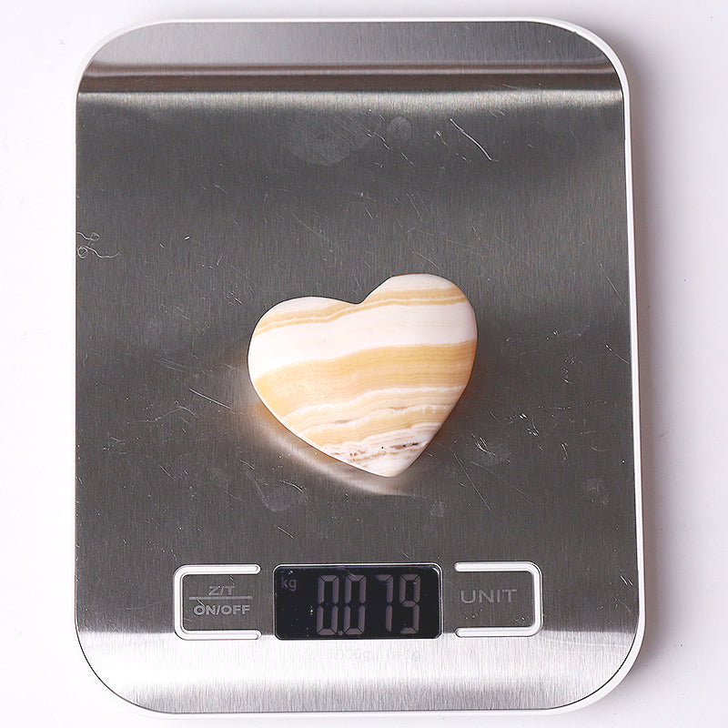 2-Inch Jade Heart Shape Crystal for Healing & Love