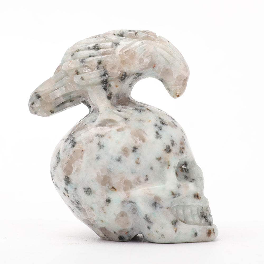 2 inch Kiwi Jasper Crystal Skull Carving for Meditation