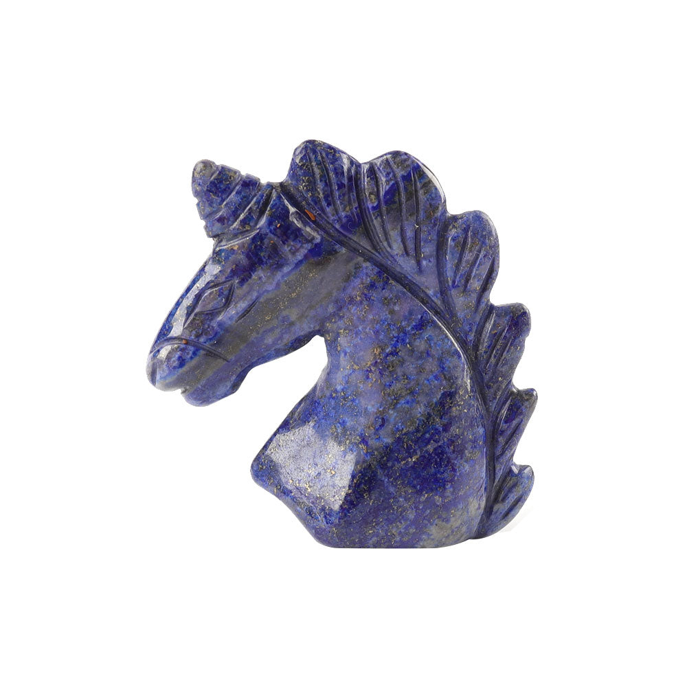 2 Inch Lapis Lazuli Unicorn Crystal Carving