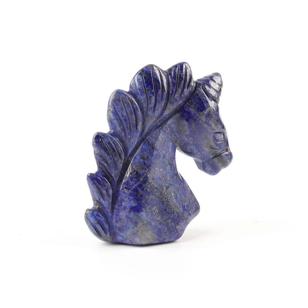 2 Inch Lapis Lazuli Unicorn Crystal Carving