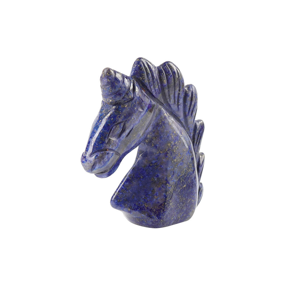 2 Inch Lapis Lazuli Unicorn Crystal Carving