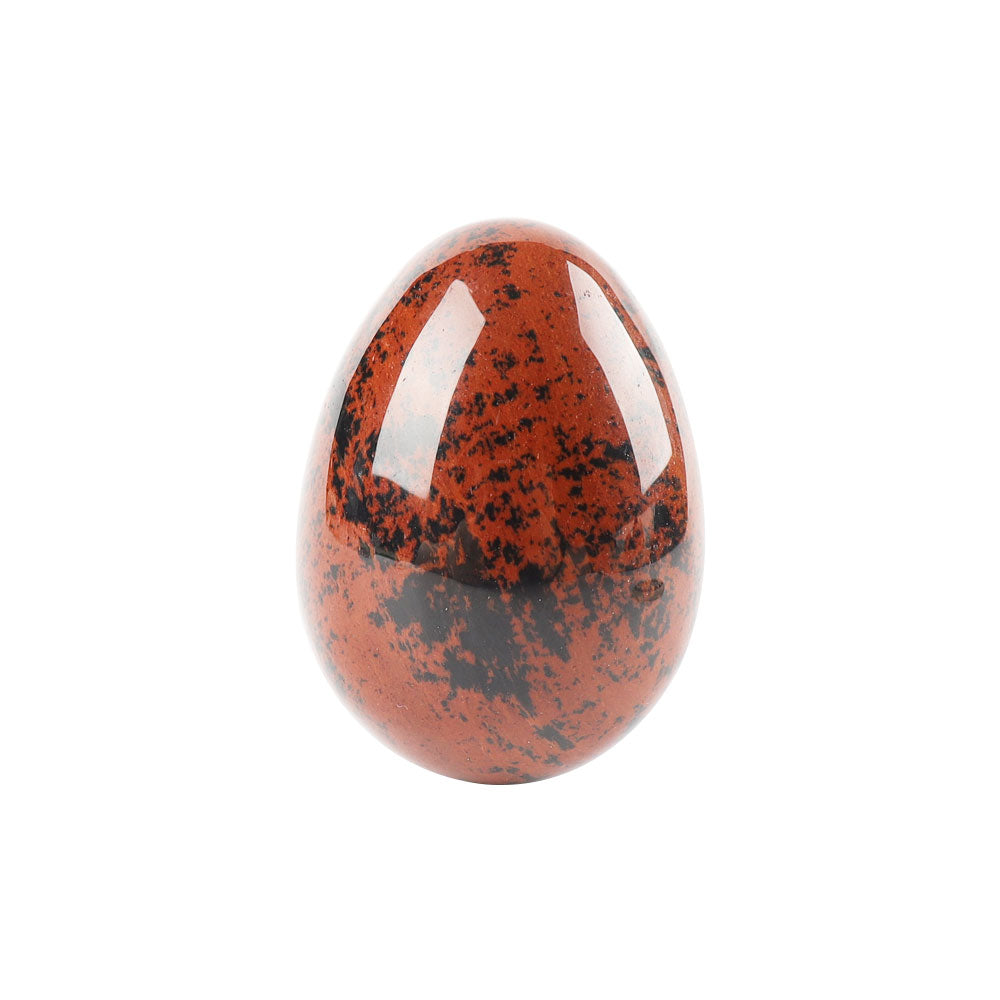 2 inch Mahogany Egg Crystal Palm Stone for Meditation