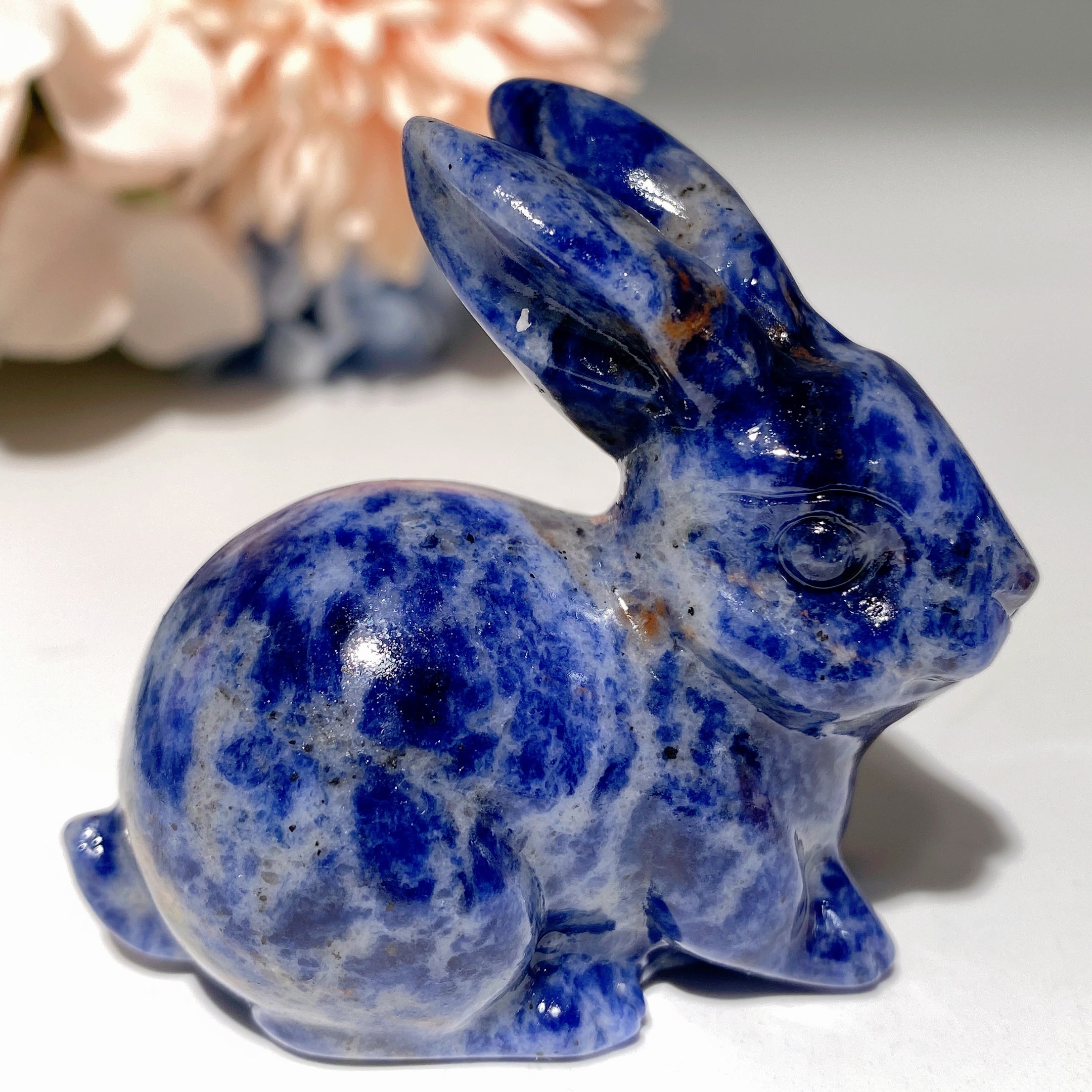 2-inch Mixed Crystal Rabbit Carvings for Healing, Abundance & Spiritual Energy