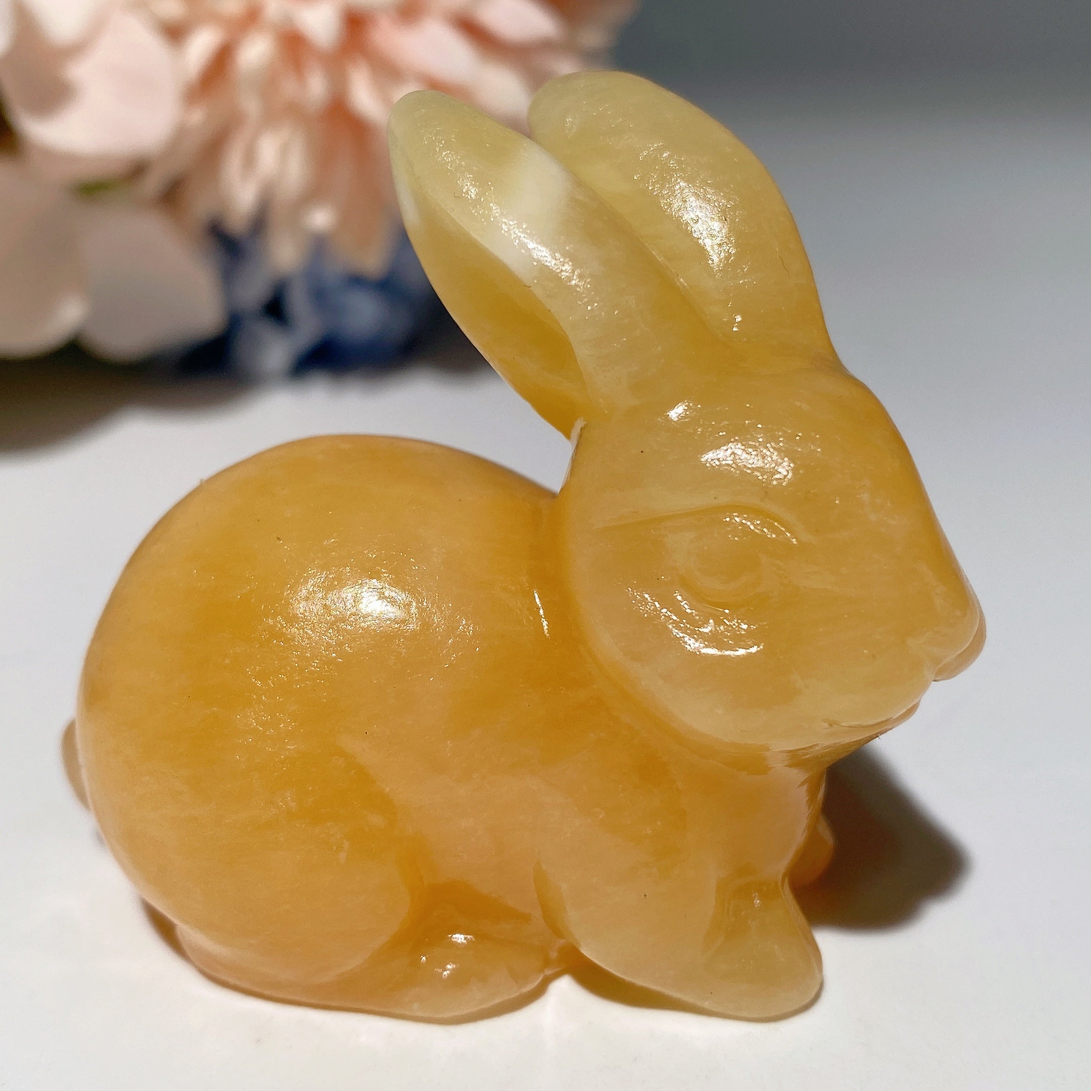 2-inch Mixed Crystal Rabbit Carvings for Healing, Abundance & Spiritual Energy