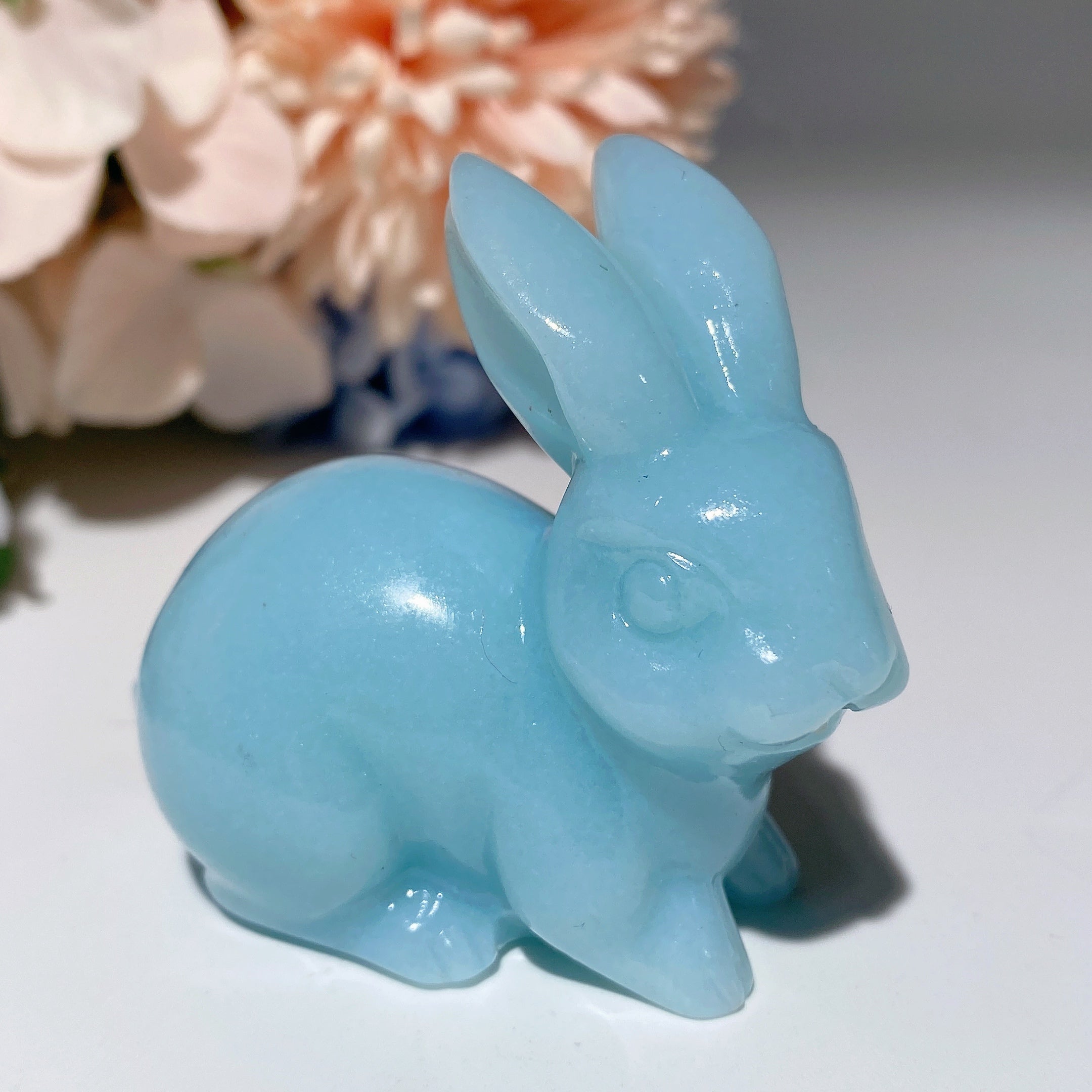 2-inch Mixed Crystal Rabbit Carvings for Healing, Abundance & Spiritual Energy