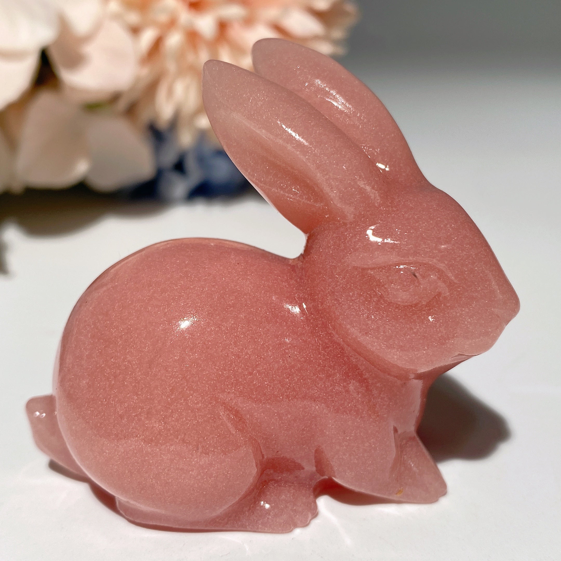 2-inch Mixed Crystal Rabbit Carvings for Healing, Abundance & Spiritual Energy