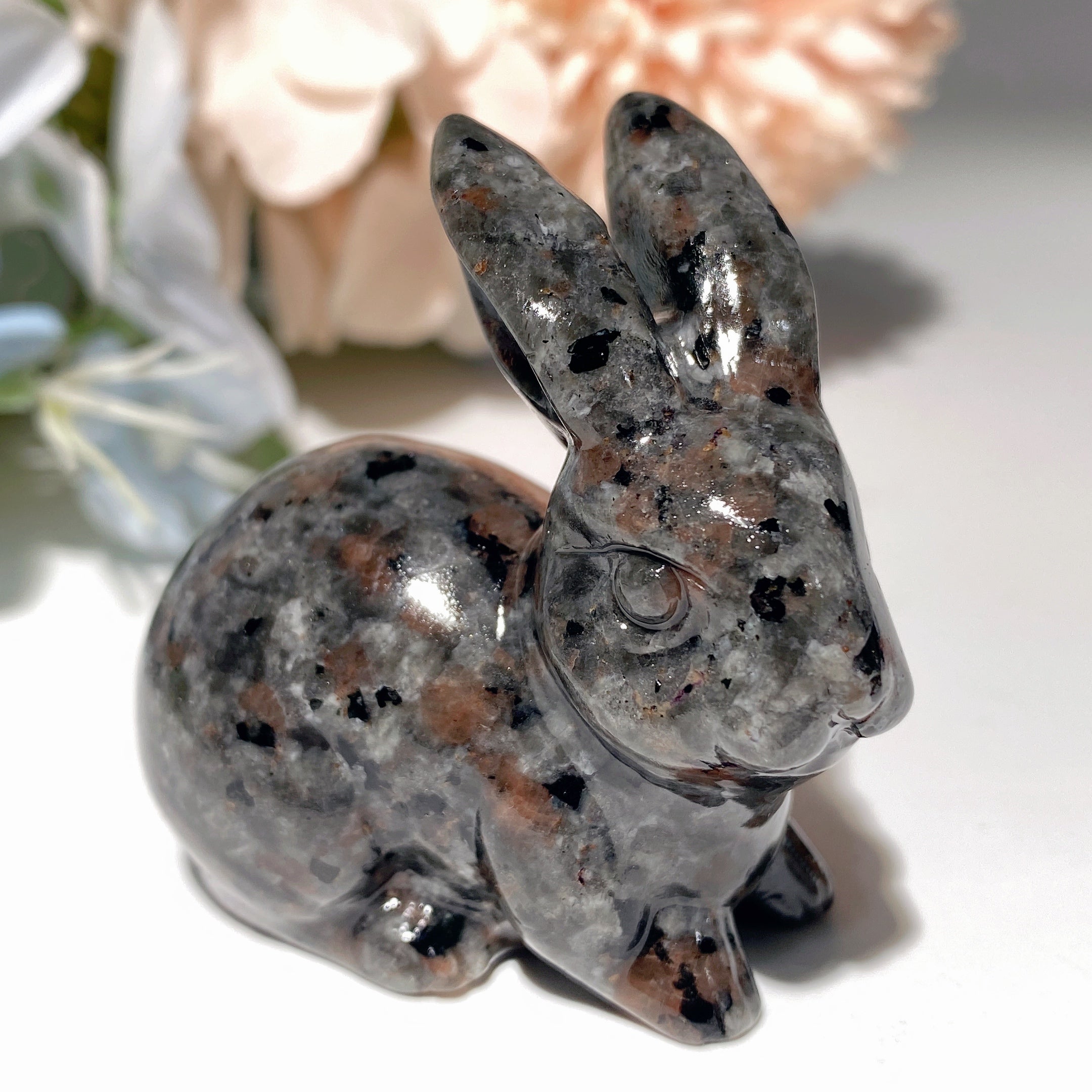 2-inch Mixed Crystal Rabbit Carvings for Healing, Abundance & Spiritual Energy