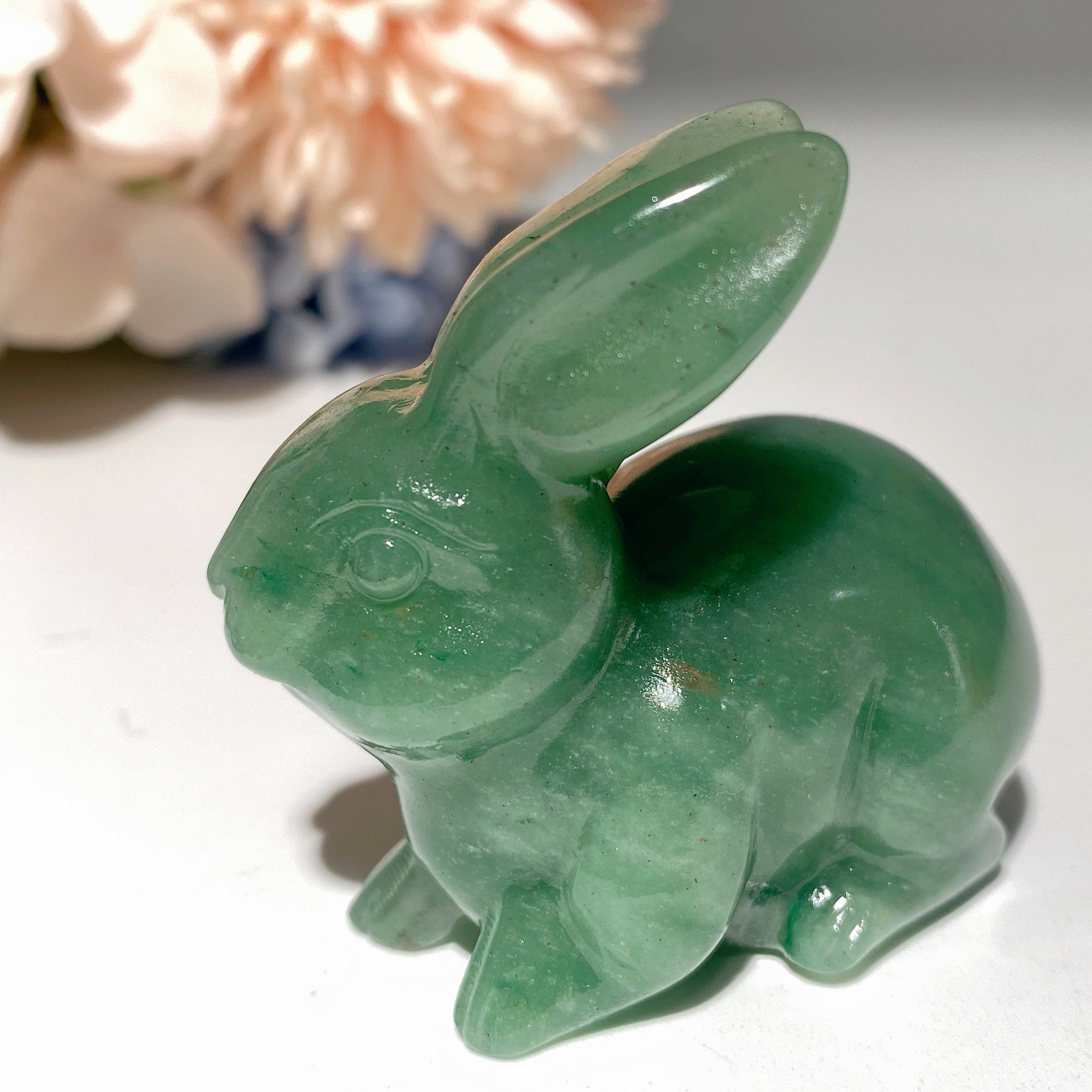 2-inch Mixed Crystal Rabbit Carvings for Healing, Abundance & Spiritual Energy