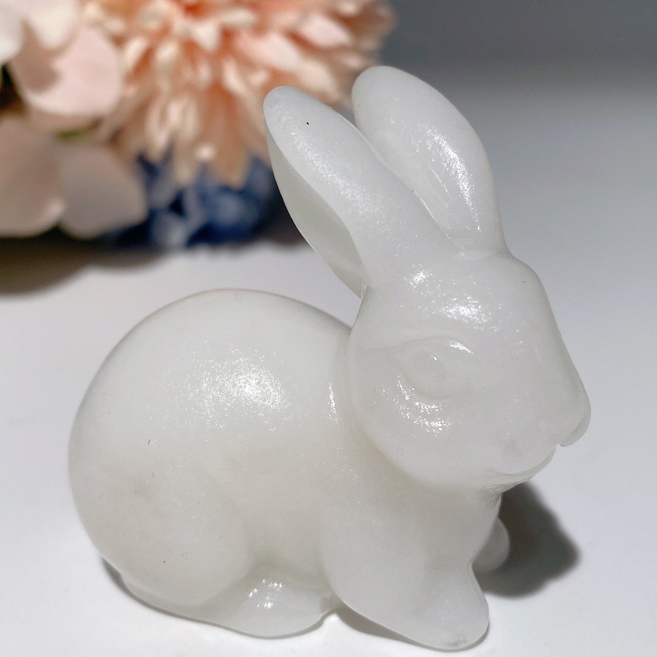 2-inch Mixed Crystal Rabbit Carvings for Healing, Abundance & Spiritual Energy