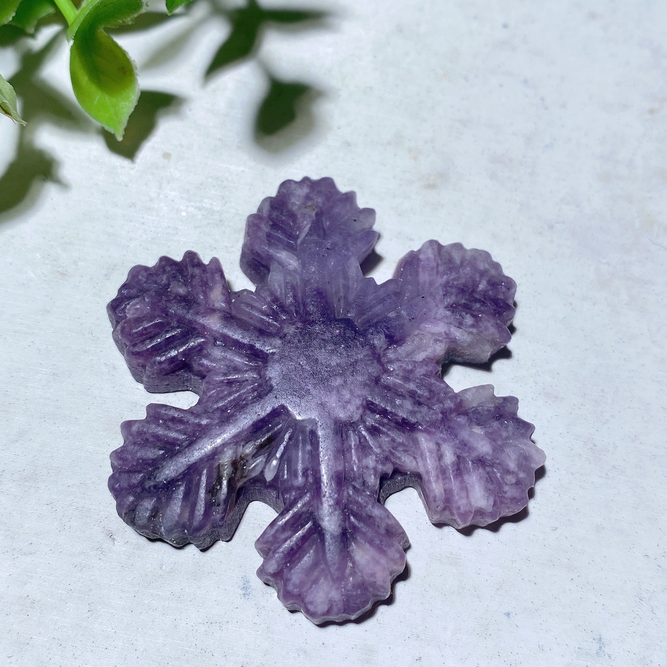 2-Inch Mixed Crystal Snowflake Carvings for Healing
