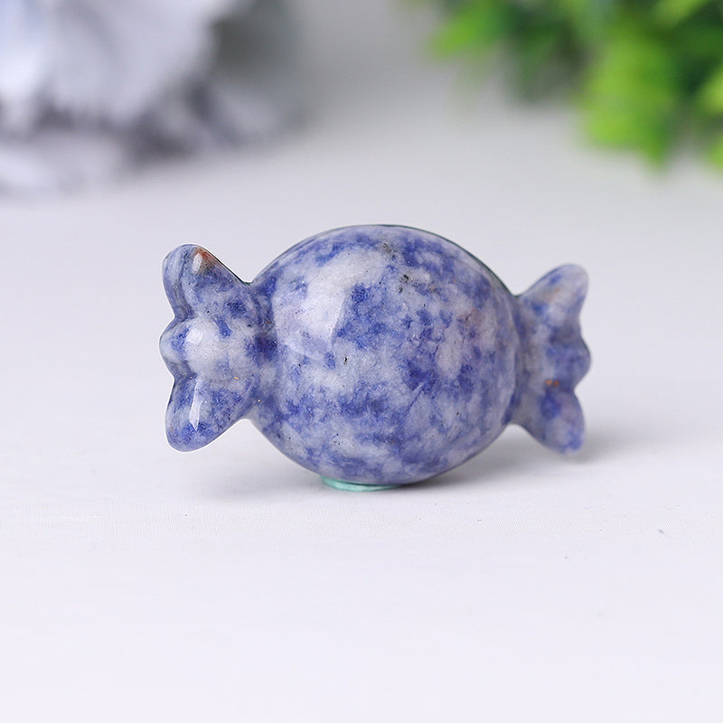 2 Inch Natural Crystal Candy Figurine Carving for Gift