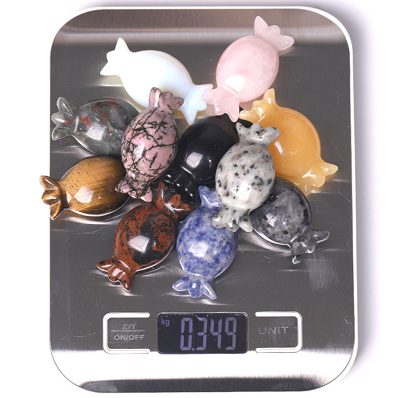 2 Inch Natural Crystal Candy Figurine Carving for Gift