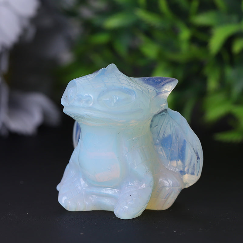 2-Inch Opalite Crystal Figurine Carving for Healing