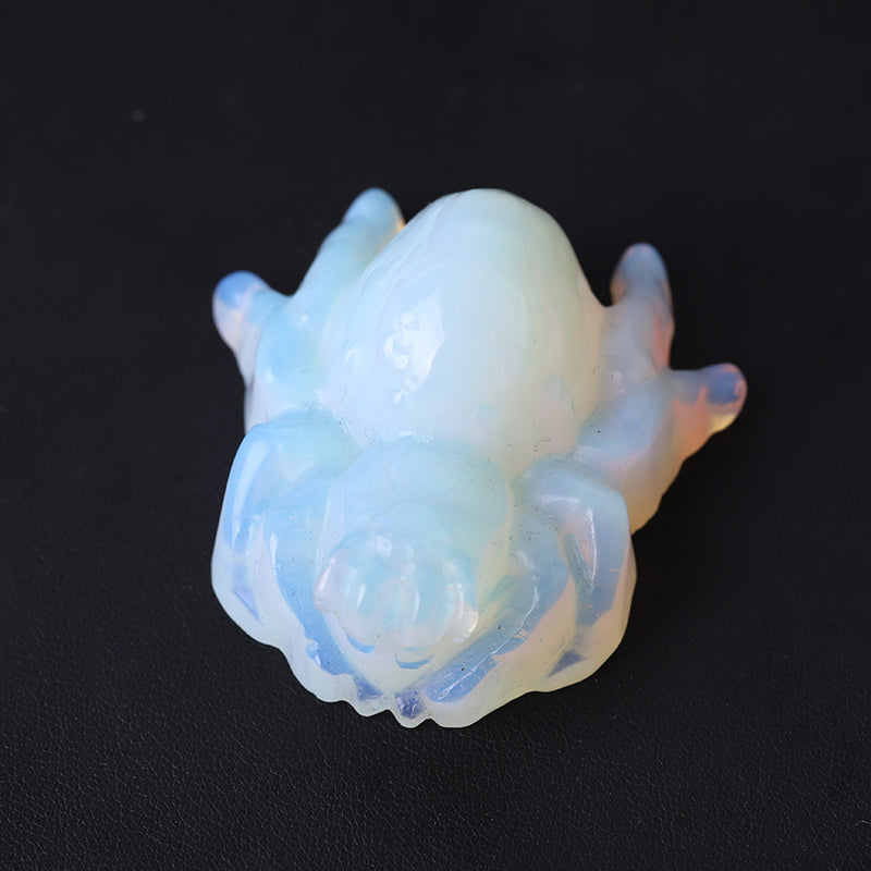 2-Inch Opalite Spider Crystal Figurine Carving