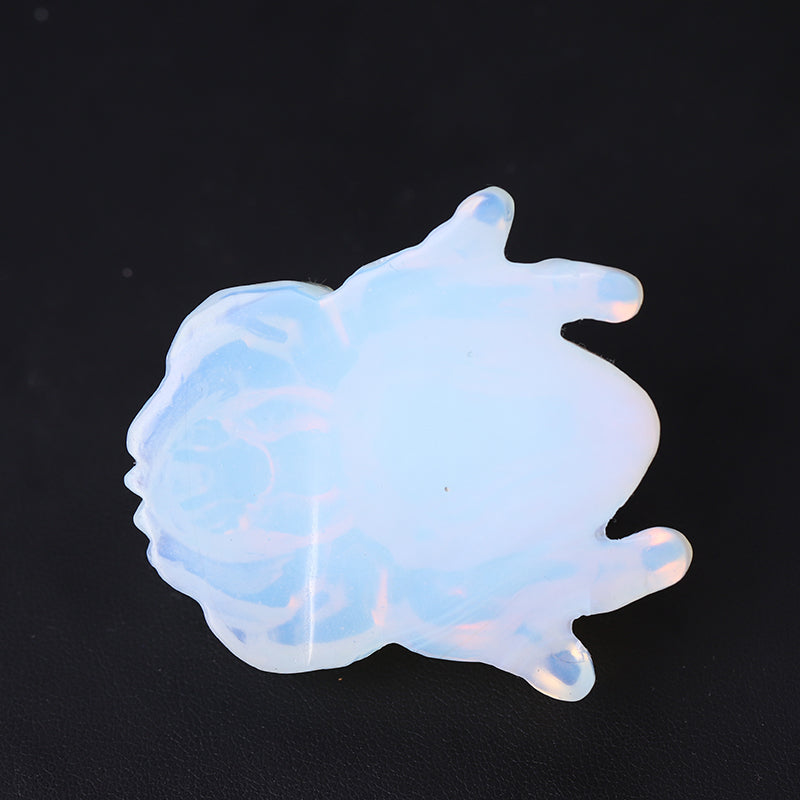 2-Inch Opalite Spider Crystal Figurine Carving