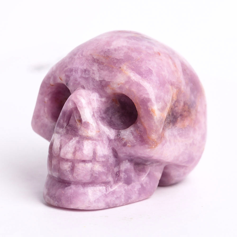 2-Inch Purple Mica Crystal Skull Carving for Healing