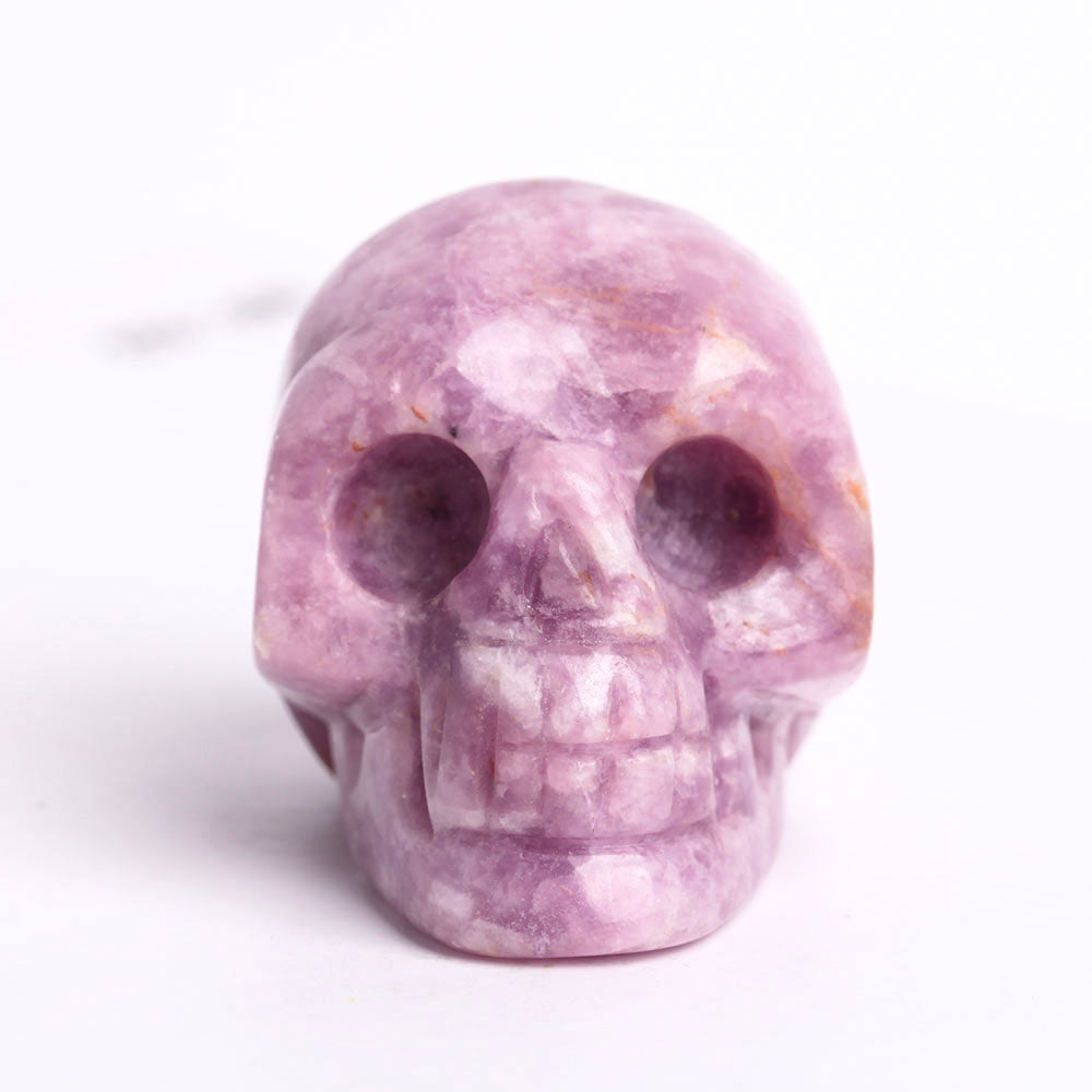 2-Inch Purple Mica Crystal Skull Carving for Healing