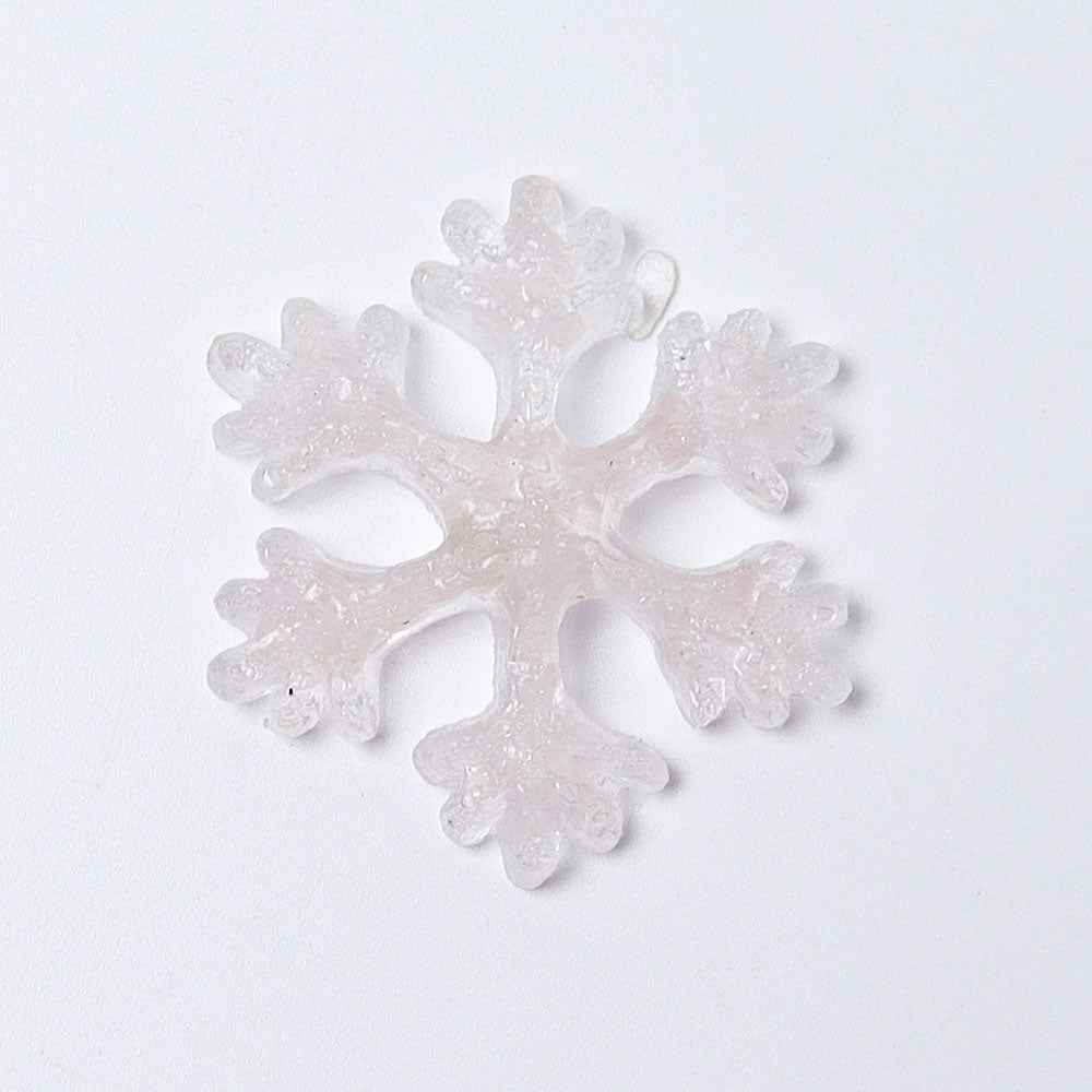 2-inch Resin Snowflake Crystal Figurines for Christmas