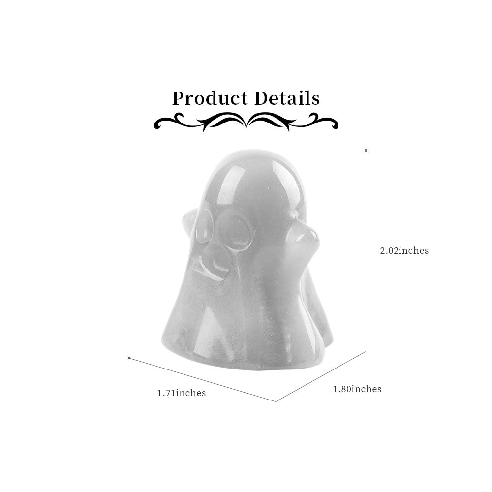 2 inch Serpentine Ghost Figurine for Halloween Decoration