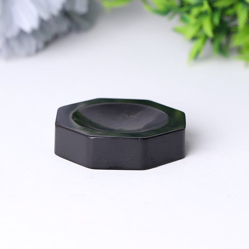 2 inch Shungite Crystal Holder Octagon for Energy Healing