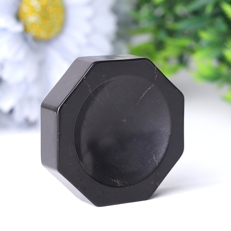 2 inch Shungite Crystal Holder Octagon for Energy Healing