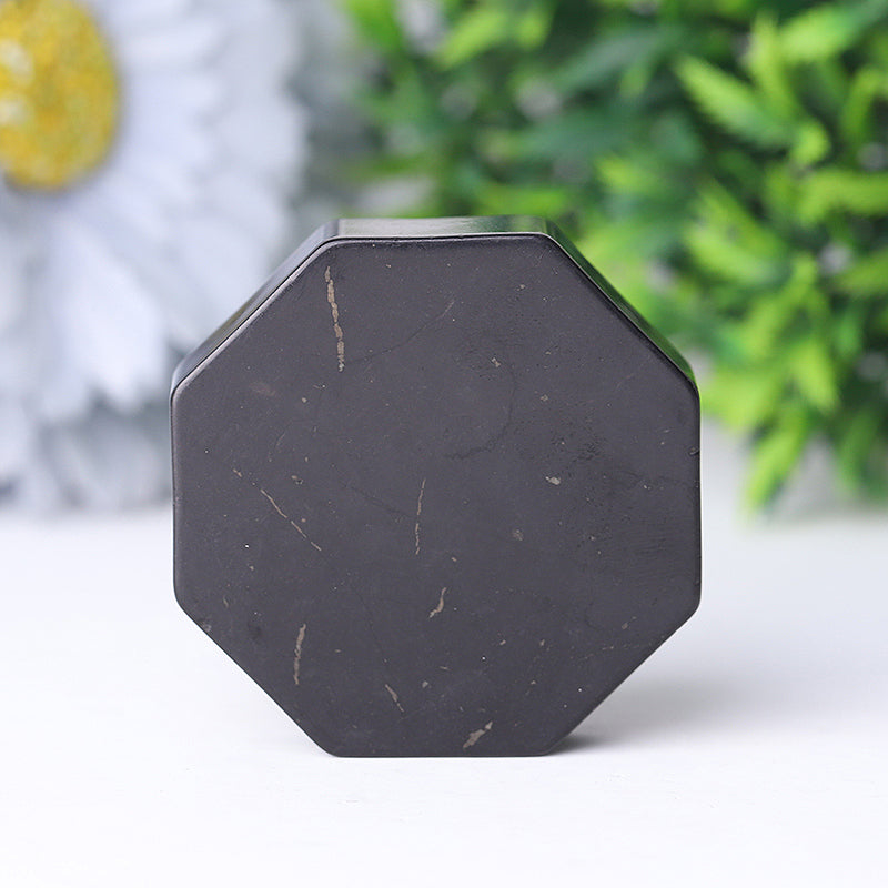 2 inch Shungite Crystal Holder Octagon for Energy Healing