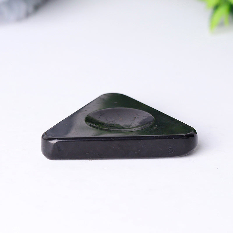 2 Inch Shungite Triangle Holder for Energy Healing