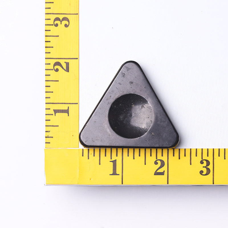 2 Inch Shungite Triangle Holder for Energy Healing