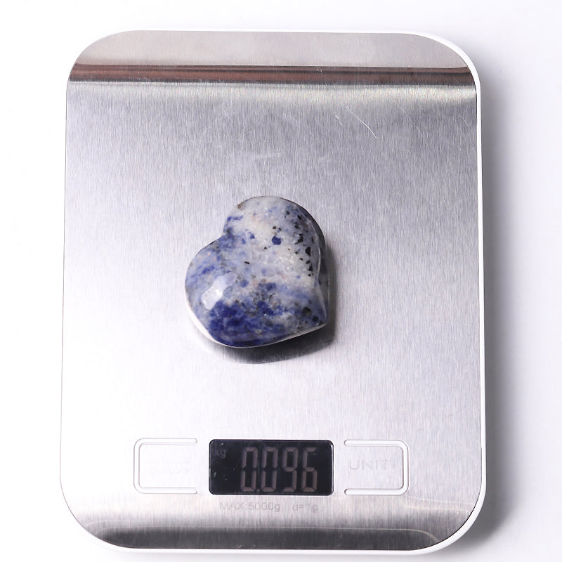 2 Inch Sodalite Heart Crystal for Emotional Healing