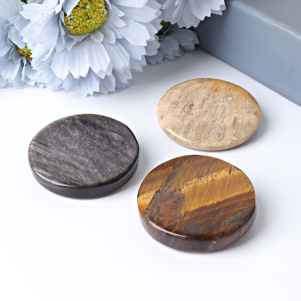 2-inch Spiritual Lion Totem Crystal Carving Tiger's Eye