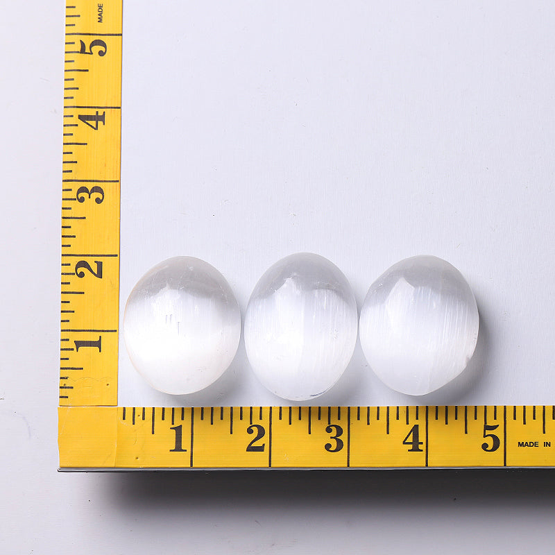 2" Selenite Palm Stone for Meditation & Healing