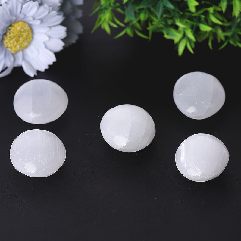 2" Selenite Palm Stone for Meditation & Healing