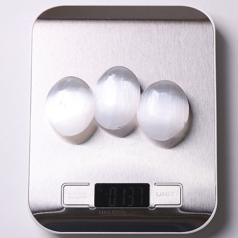 2" Selenite Palm Stone for Meditation & Healing