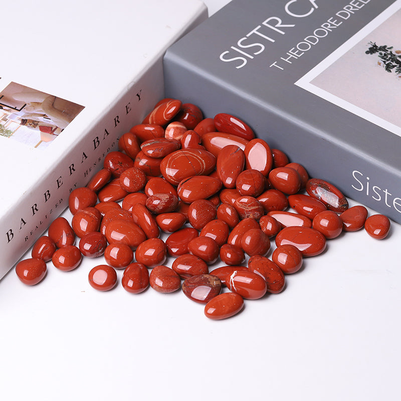 20-30mm Natural Red Jasper Tumbled Stones for Balance