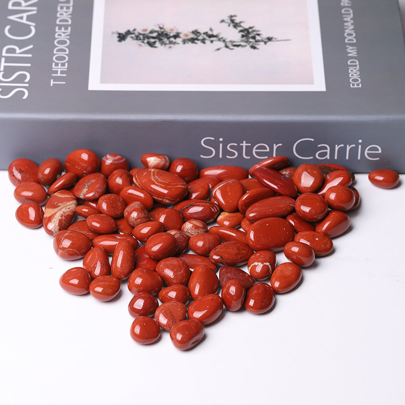 20-30mm Natural Red Jasper Tumbled Stones for Balance