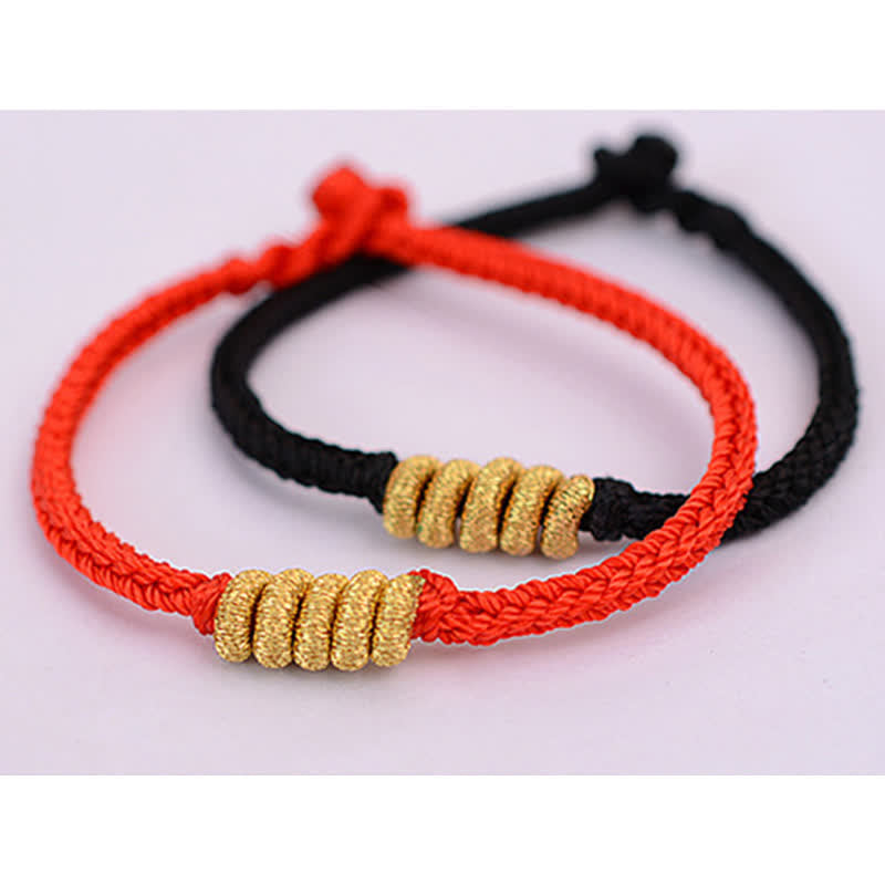 Red String Luck Strength Bracelet | Handmade Chinese Knotting