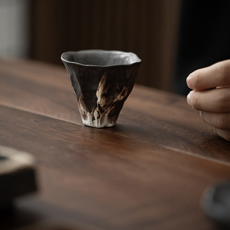 Lotus Flower Zen Ceramic Teacup 50ml | Chinese Ceramic Tea Set