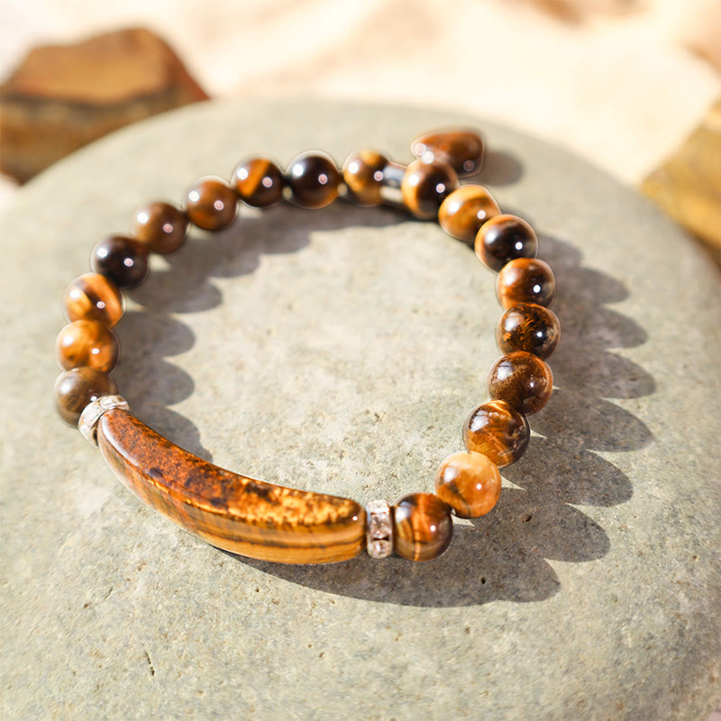 8mm Clear Quartz Love Heart Healing Bracelet for Balance