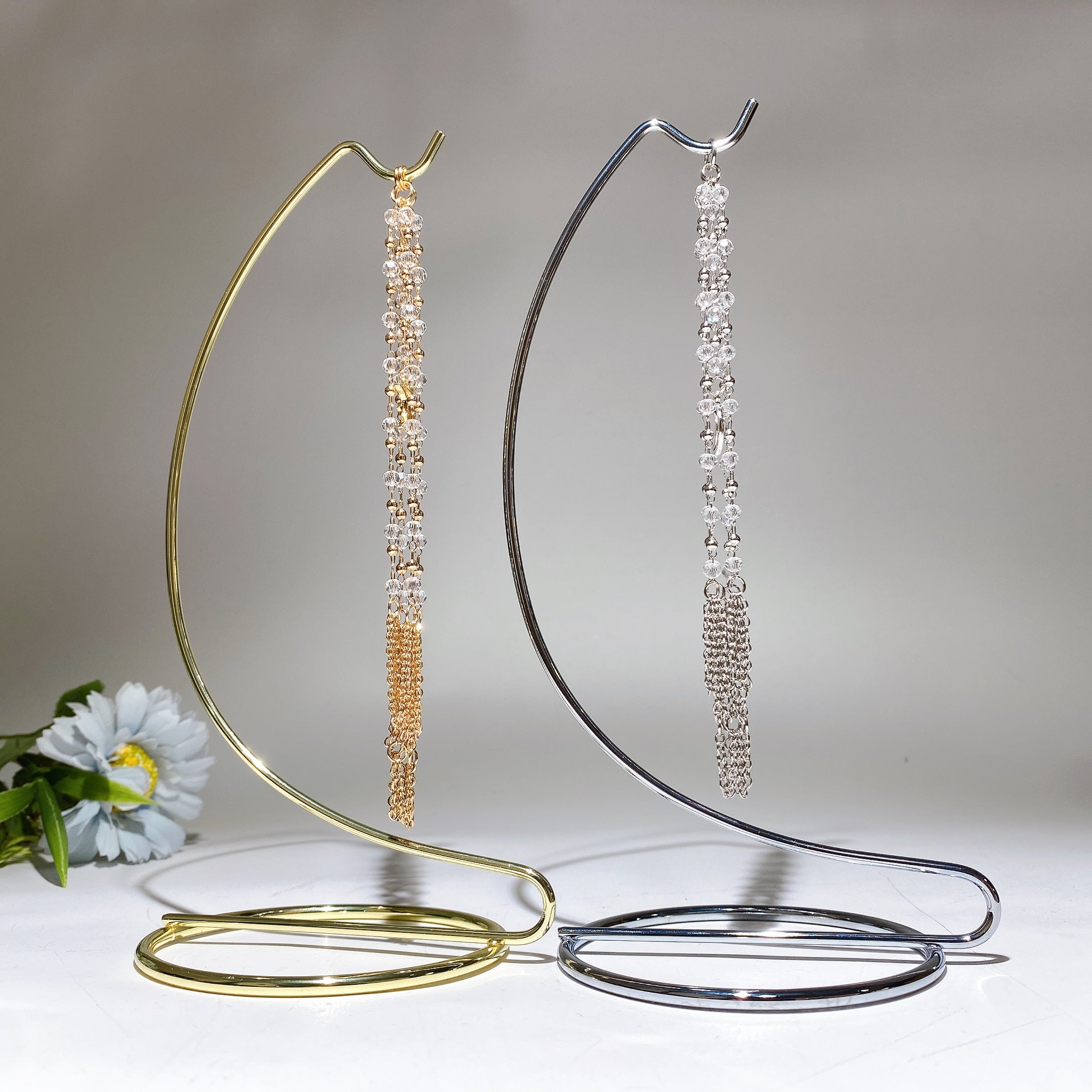 20cm Metal Hanging Stand for Crystal Sphere Display Elegant