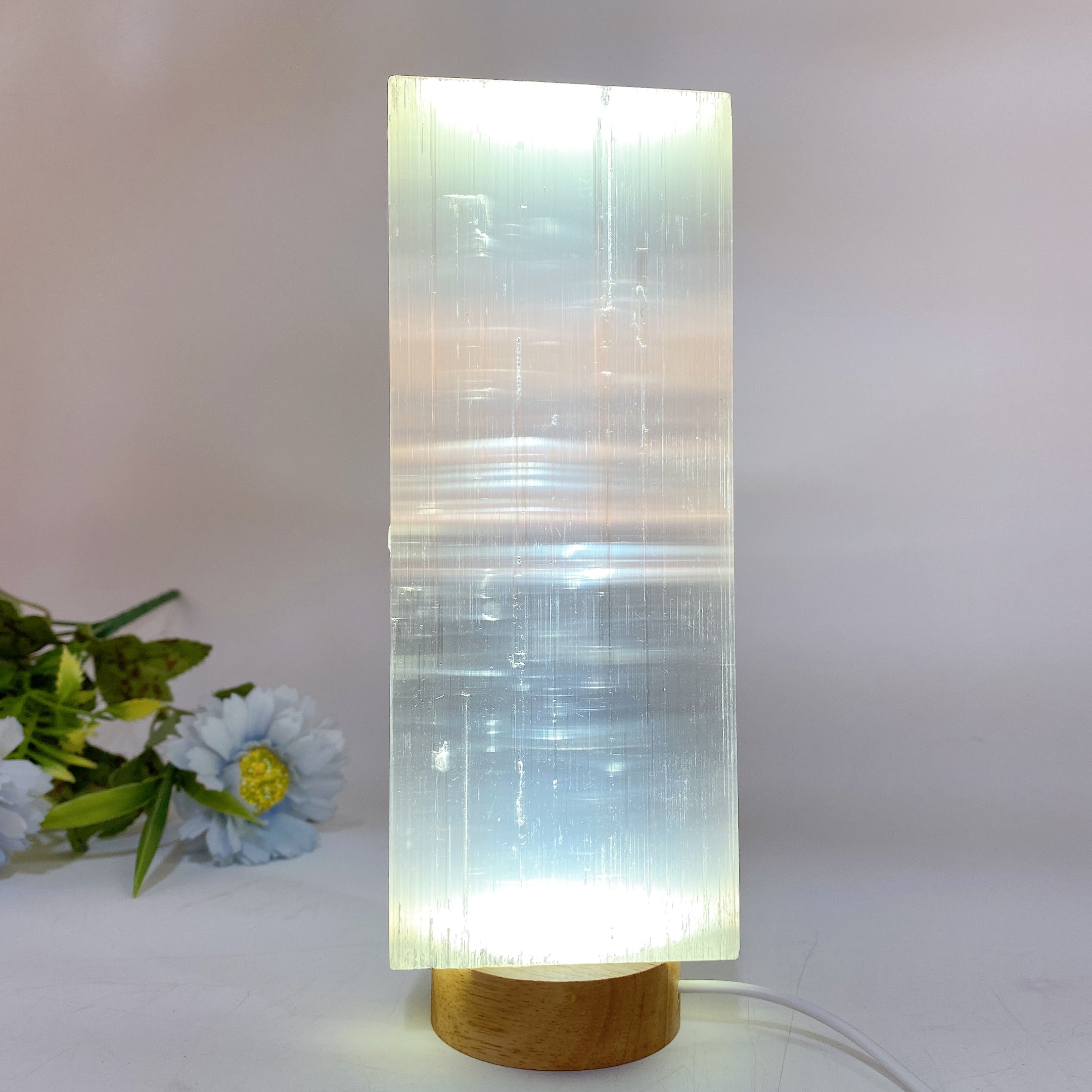 20cm Selenite Healing Crystal Board Slab Display