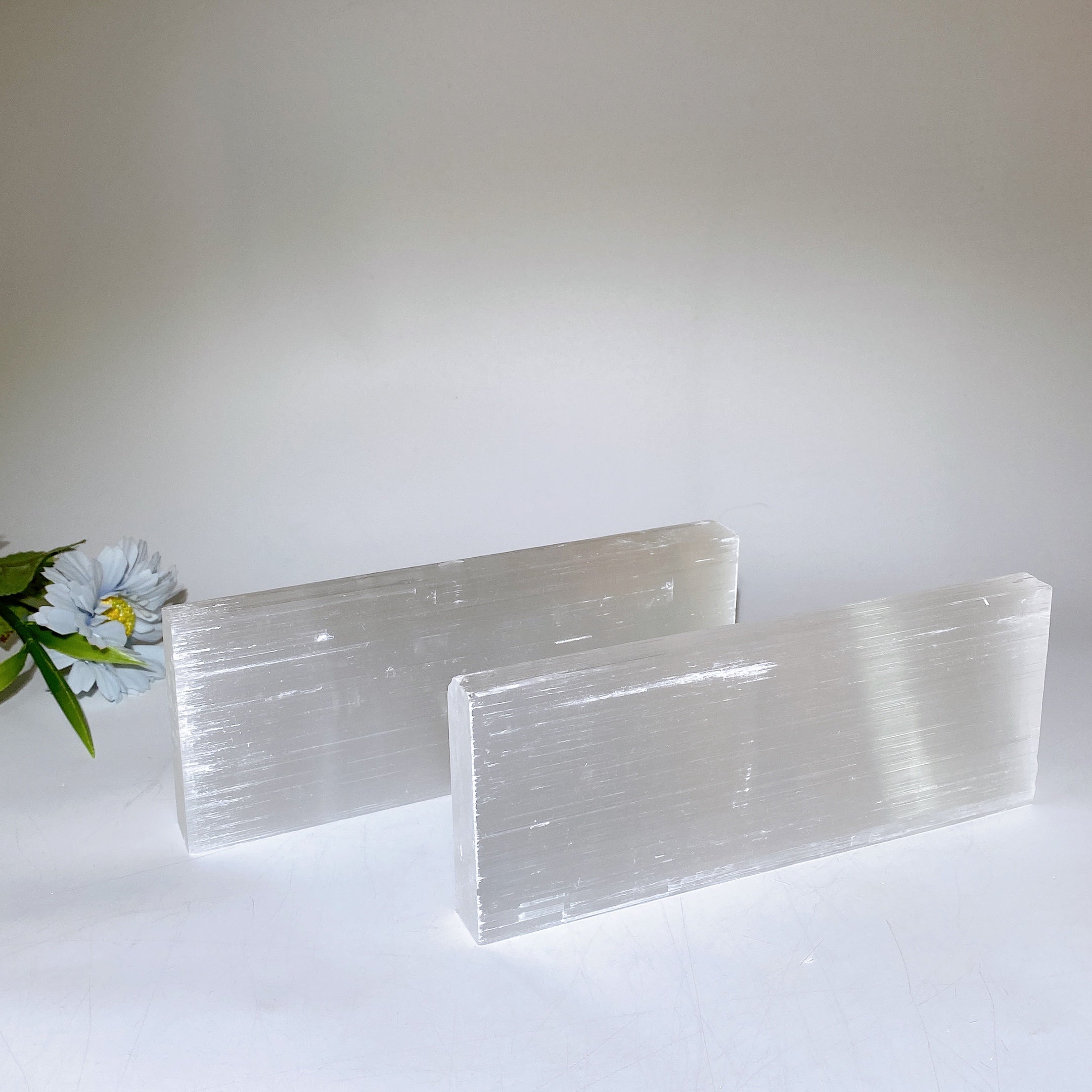 20cm Selenite Healing Crystal Board Slab Display