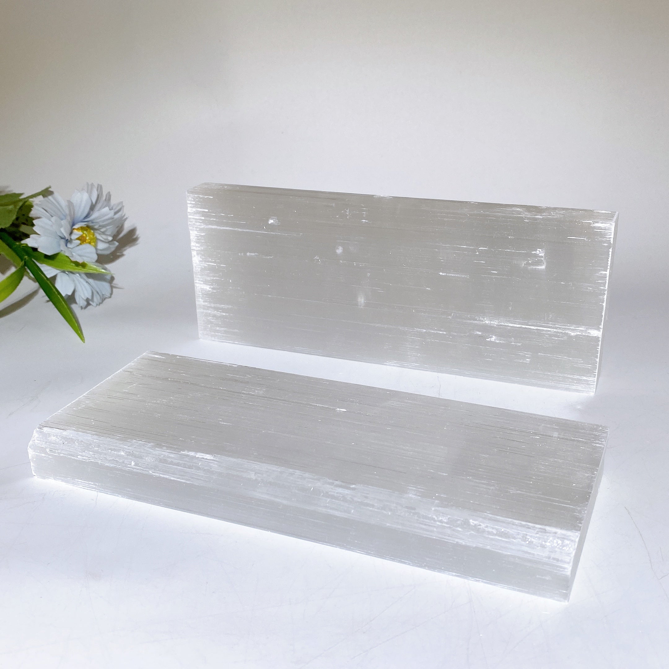 20cm Selenite Healing Crystal Board Slab Display