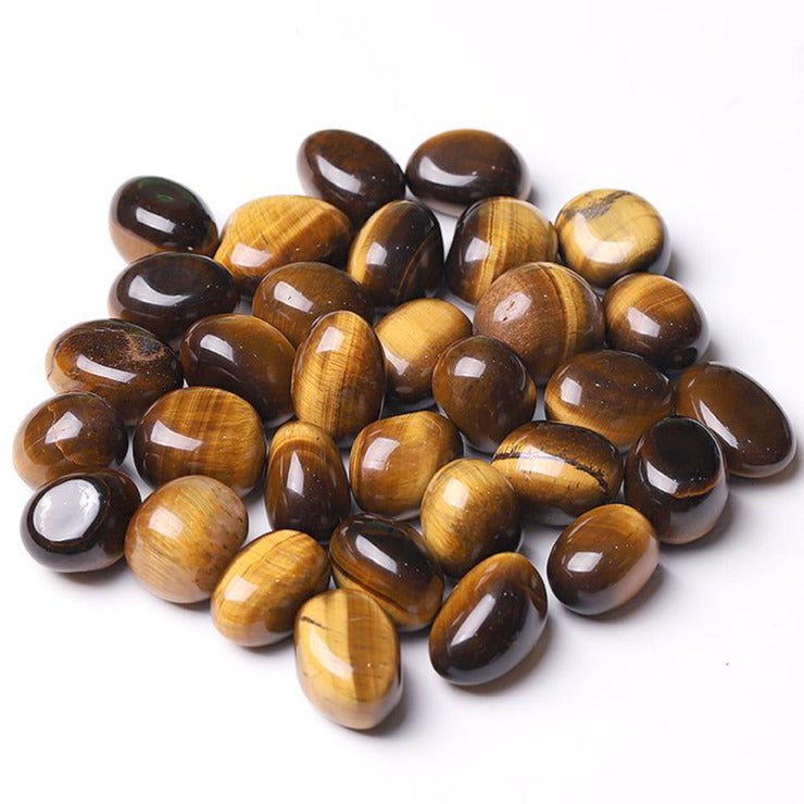 20mm-30mm Polished Tiger Eye Tumbled Stones for Healing