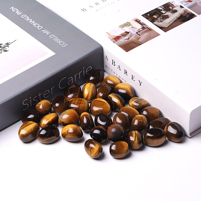 20mm-30mm Polished Tiger Eye Tumbled Stones for Healing
