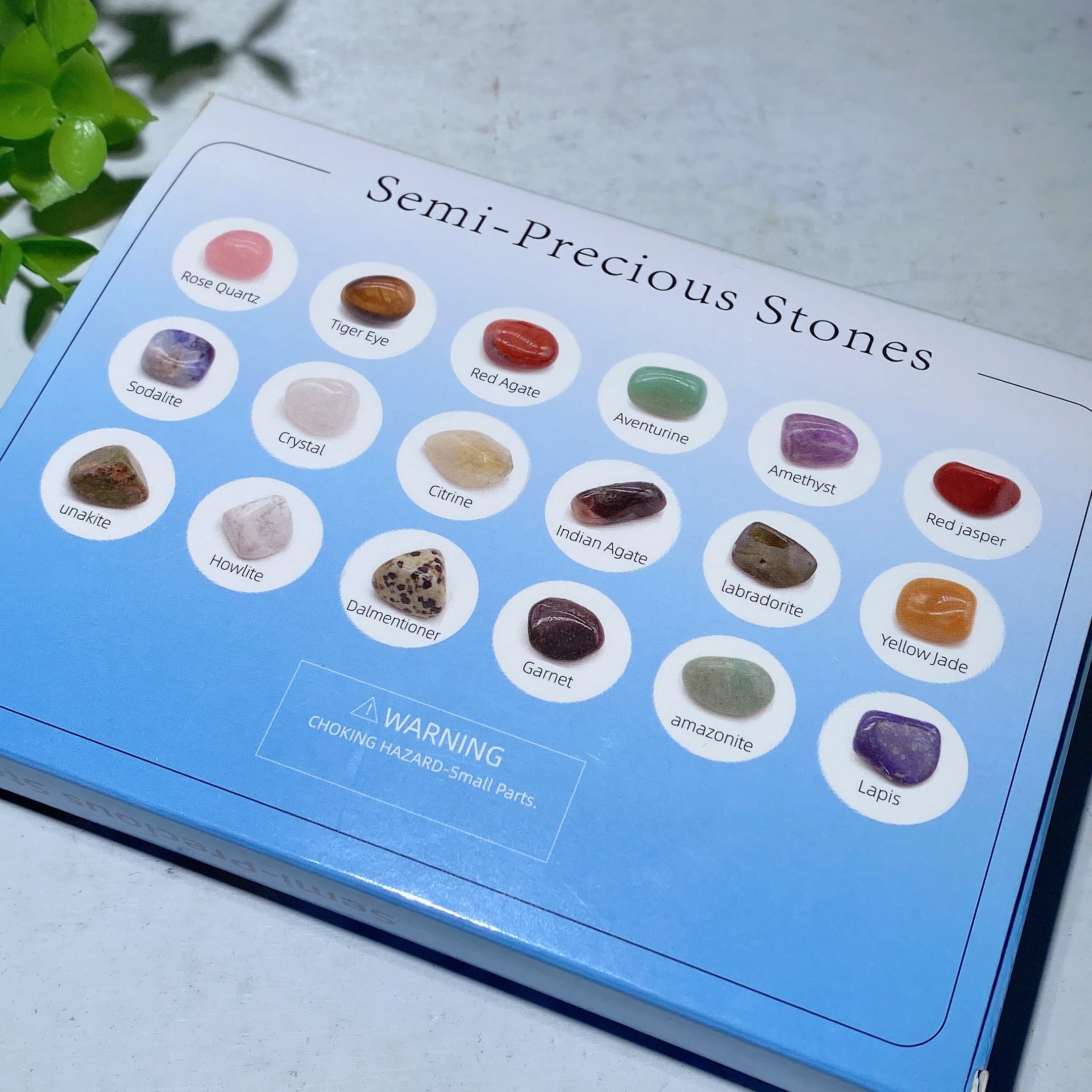 20mm Mixed Crystal Healing Cube Collection with Elf Eyes