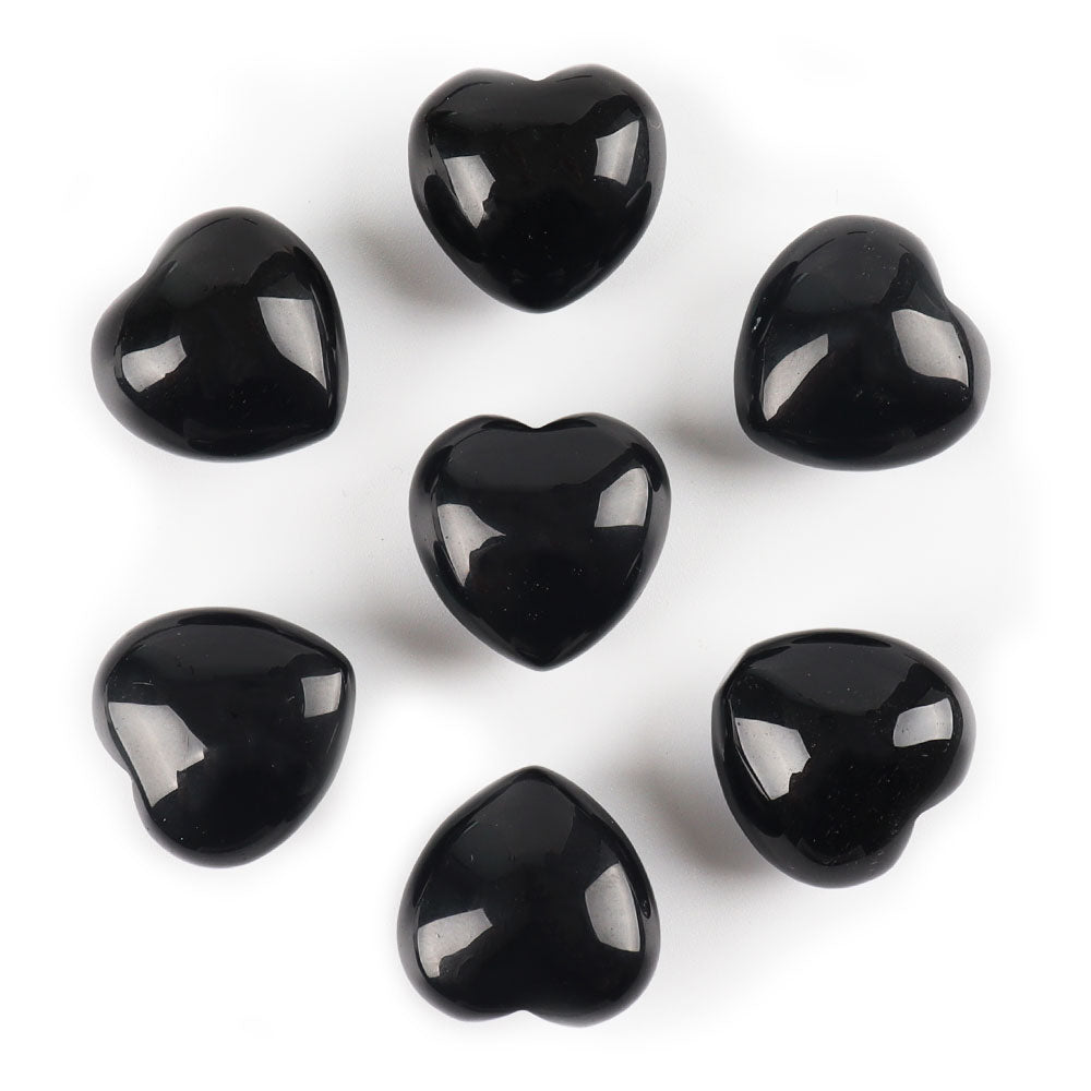 20mm Natural Crystal Heart for Heart Chakra Healing