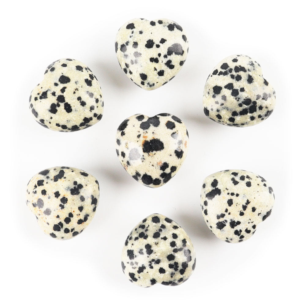 20mm Natural Crystal Heart for Heart Chakra Healing