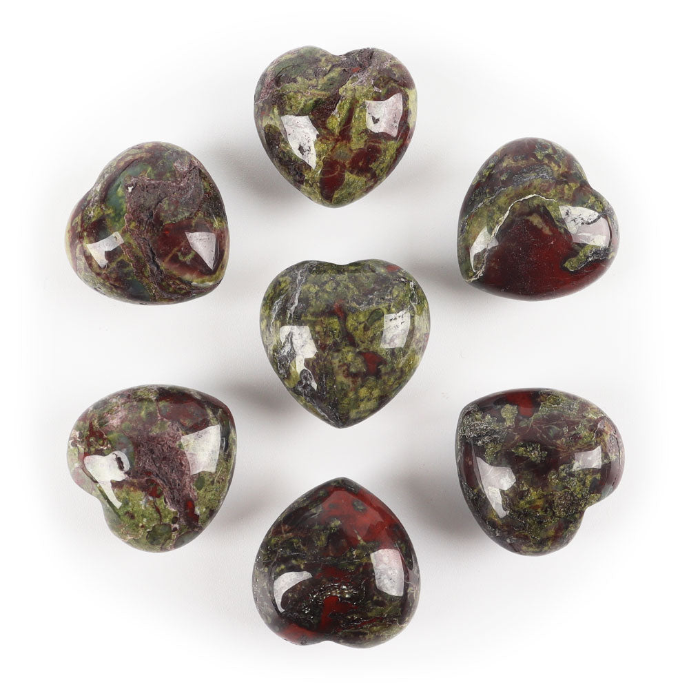 20mm Natural Crystal Heart for Heart Chakra Healing