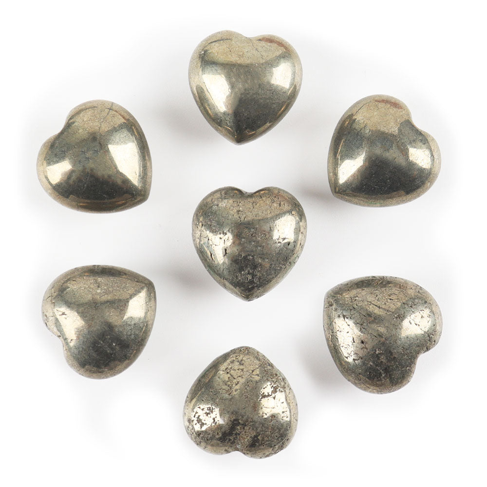 20mm Natural Crystal Heart for Heart Chakra Healing