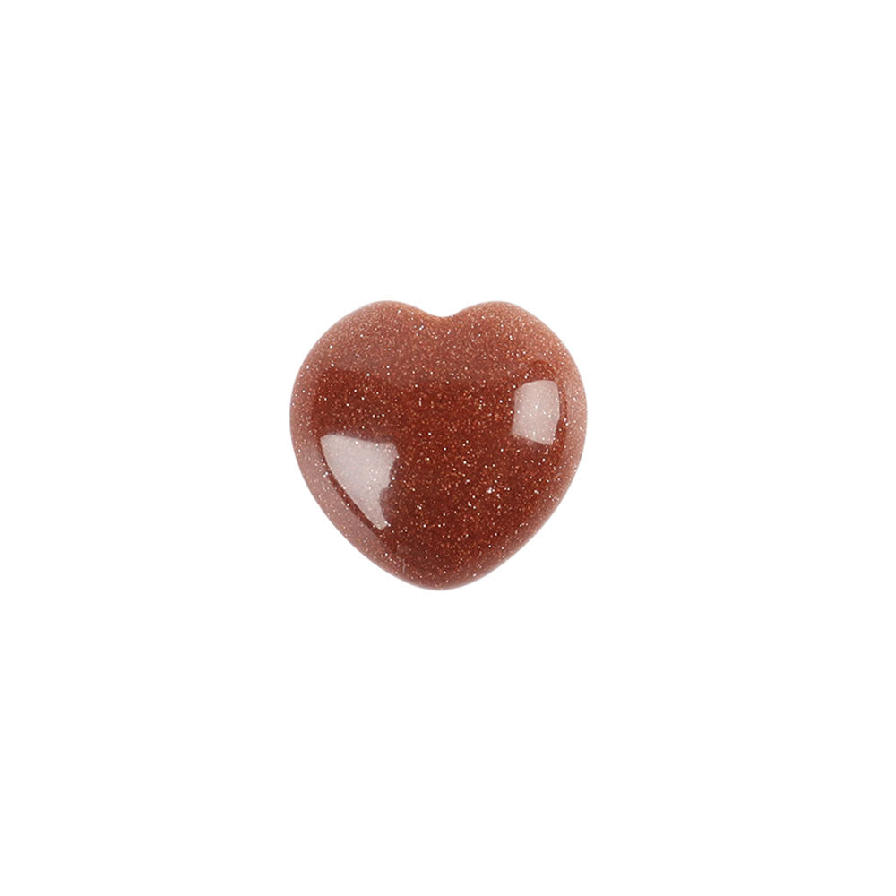 20mm Natural Crystal Heart for Heart Chakra Healing
